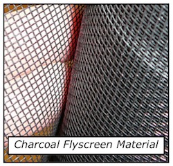 Flyscreen Charcoal material