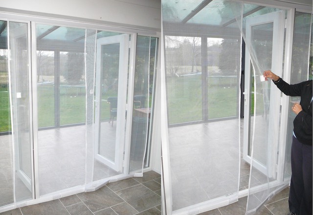 Flyscreen Panel Door 150 x 230cm Charcoal 