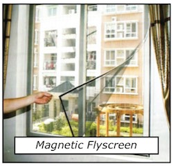 Magnetic flyscreen Window