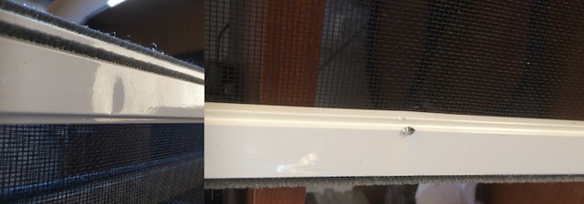 sash screen damage