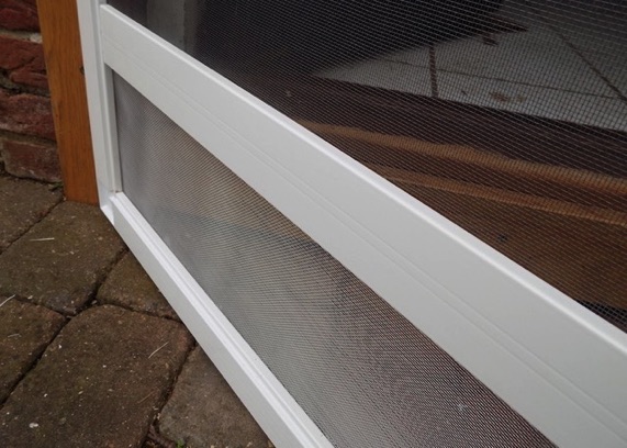 Aluminium mesh for a flyscreen door kick plate