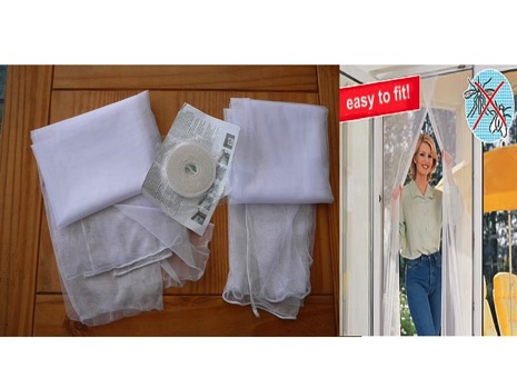 Lightweight Flyscreen Door - White 100x220cm