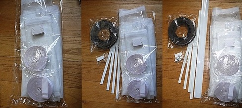 Adjustable magnetic flyscreen door - parts included