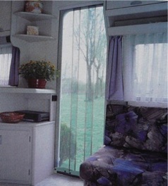 Caravan Flyscreen Door - inside view