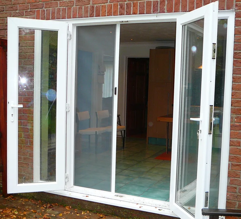 Flyscreen Roller Door fitted - double French doors