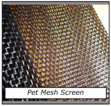 Pet mesh close-up