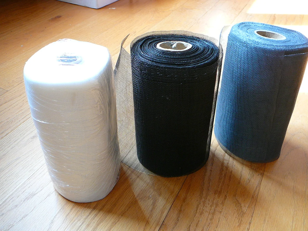 Soffit screen material rolls, white and grey fine mesh for soffit and fascia vents