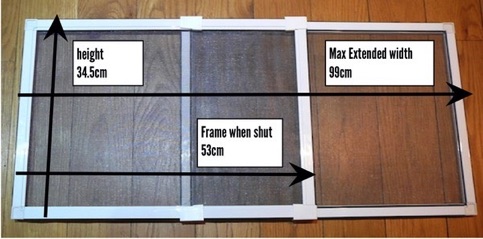 Sash Flyscreen - small window