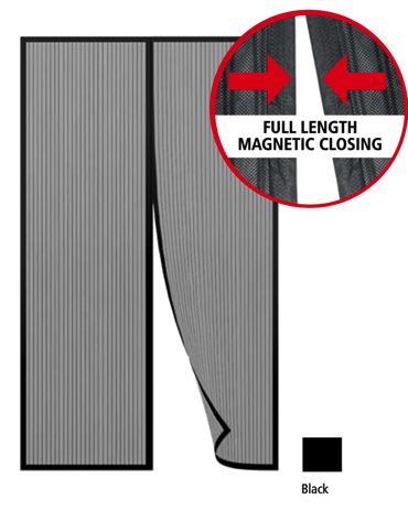 Magnetic Flyscreen automatic closing illustration