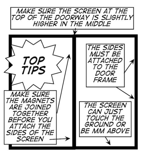 Magnetic Flyscreen instructions failsafe guide