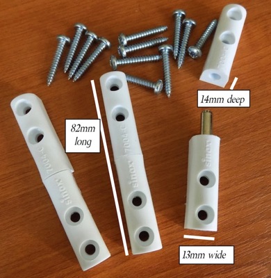 flyscreen door hinge split hinge lift out metal core