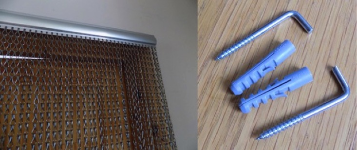 chain screen top rod