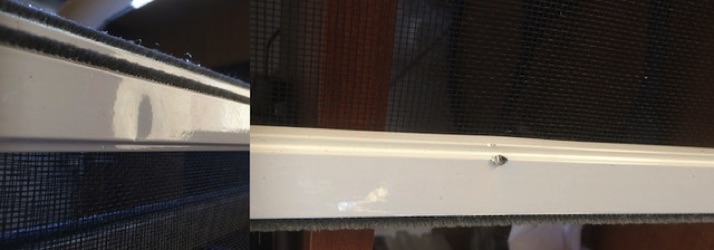 sash flyscreen damage