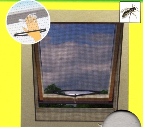 flyscreen for skylight velux aand dormer window stops insects flys bugs wsps and spiders